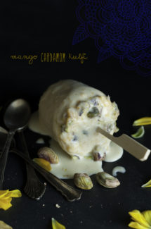 Mango Cardamom Kulfi (Indian Ice Cream)