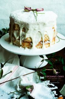Coconut Cake with Coconut Rum