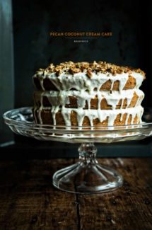 Pecan Coconut Cream Cake
