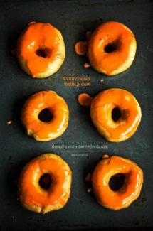 Donuts with a Saffron Glaze