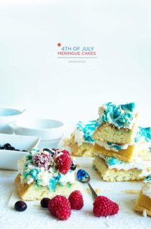 4th of July Meringue Cakes