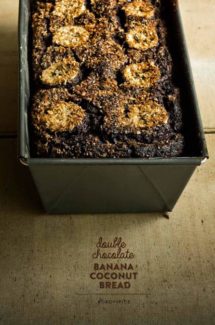 Double Chocolate Banana Coconut Bread