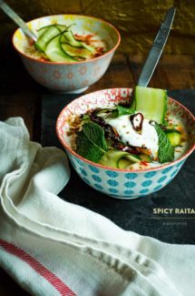 Spicy Raita with Cucumber