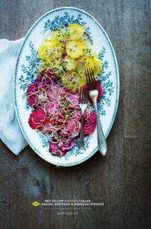 Red Yellow Beetroot Salad with Radish, Beetroot & Brocolli Sprouts