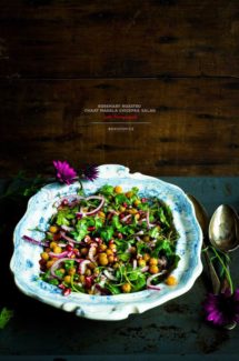 Rosemary Roasted Chaat Masala Chickpea Salad