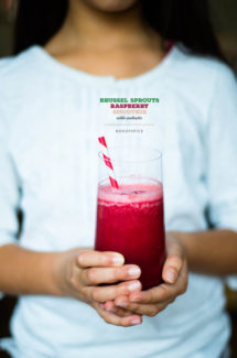 Brussel Sprouts and Raspberry Smoothie For Williams-Sonoma Smoothie week