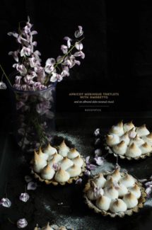 Apricot Meringue Tartlets with Amaretto and An Almond, Date, Coconut Crust