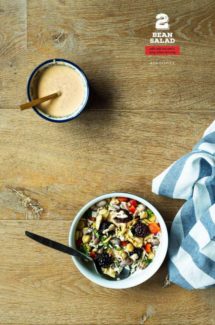 Two Bean Salad with Wild Rice, Blackberries and a Spicy Tahini Dressing