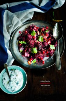 Indian Roasted Beetroot With A Spicy Raita/Yoghurt Sauce
