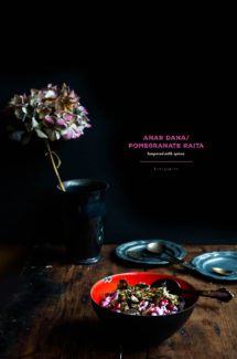 Anar Dana/Pomegranate Raita Tempered with Spices