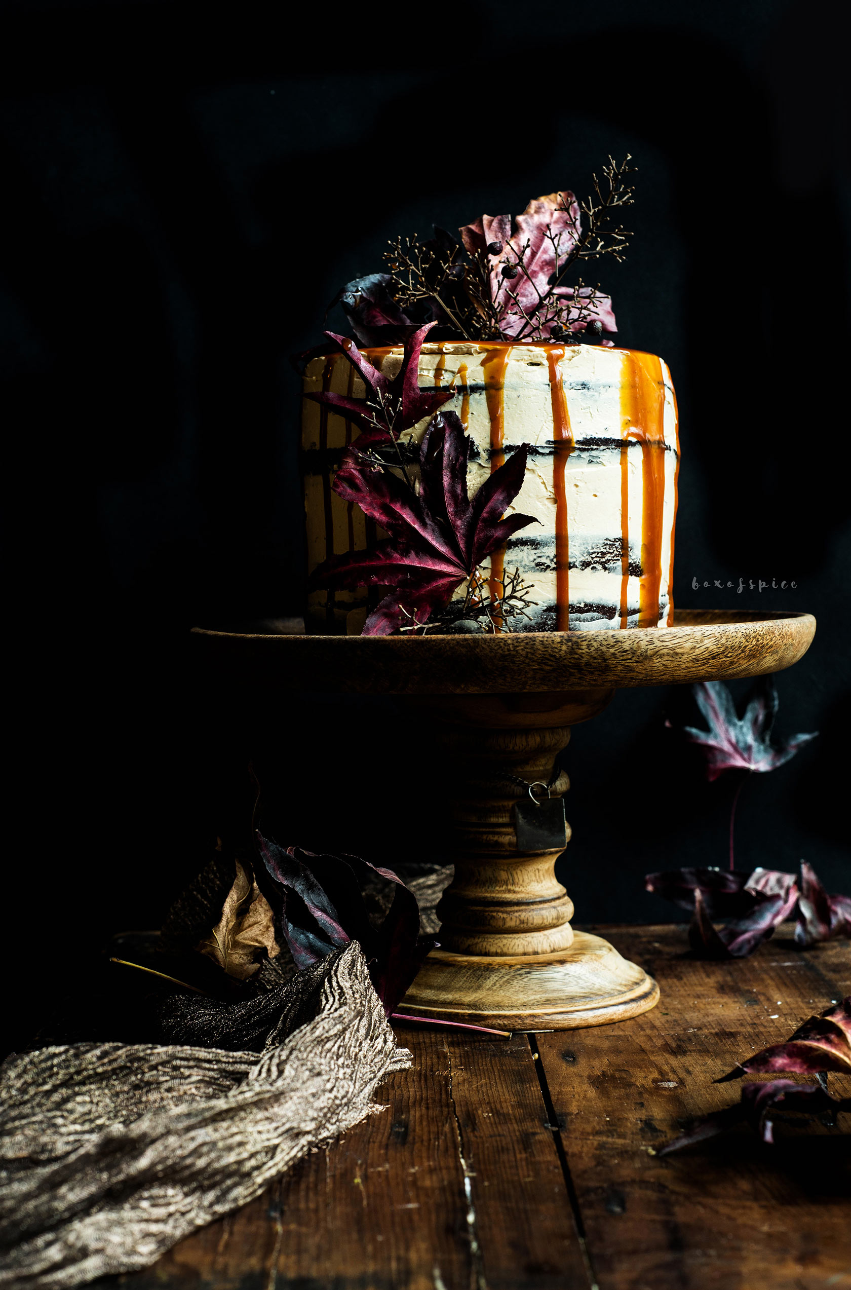 Spiced Whiskey Chocolate Cake I Boxofspice