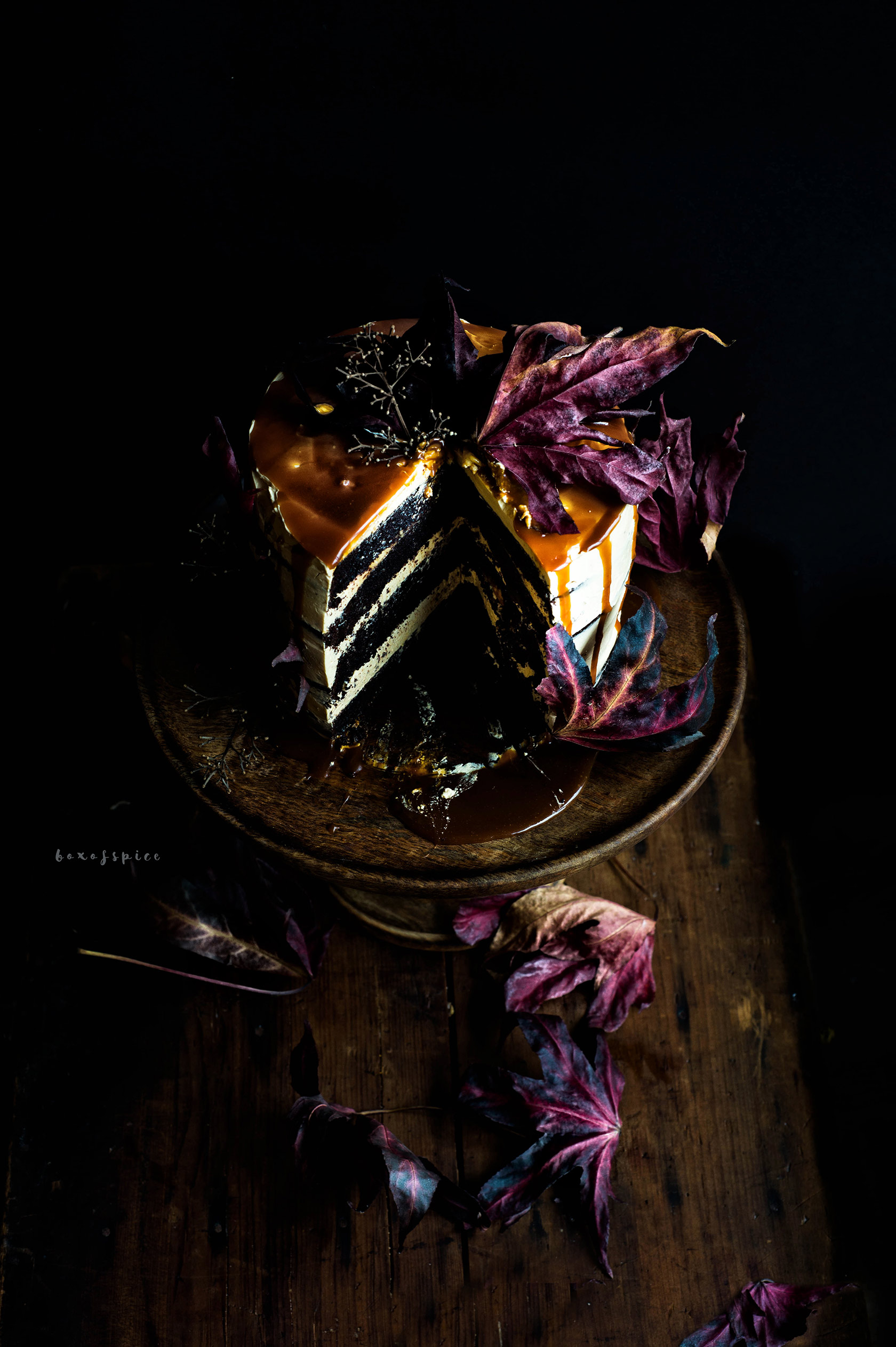 Spiced Whiskey Chocolate Cake I Boxofspice