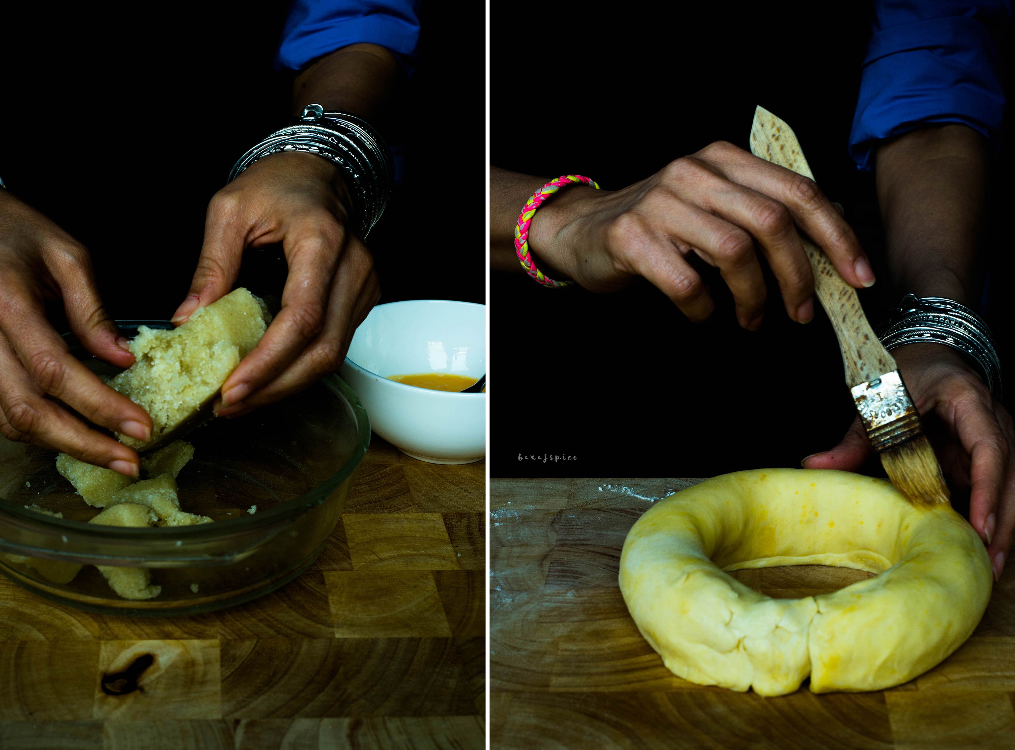 Spiced Almond Paste Wreath with Cardamom I Boxofspice