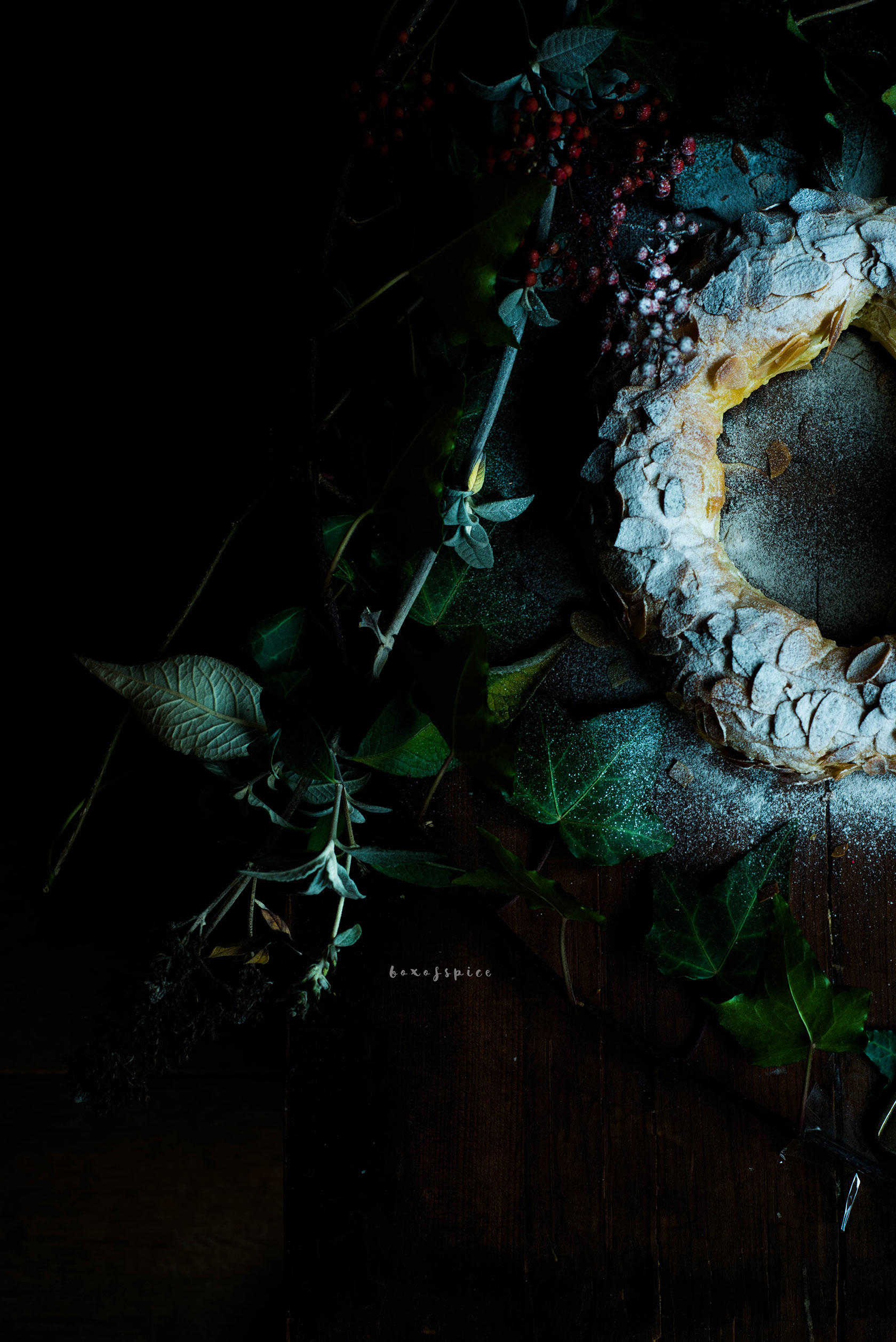 Spiced Almond Paste Wreath with Cardamom I Boxofspice
