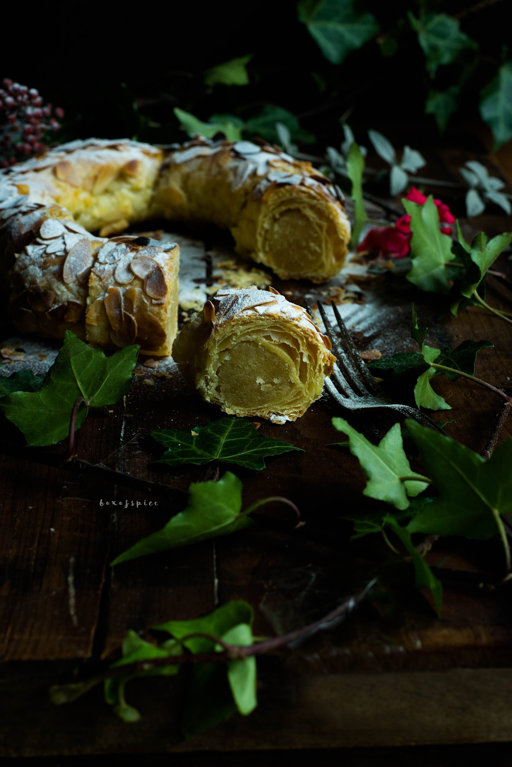 Spiced Almond Paste Wreath with Cardamom I Boxofspice
