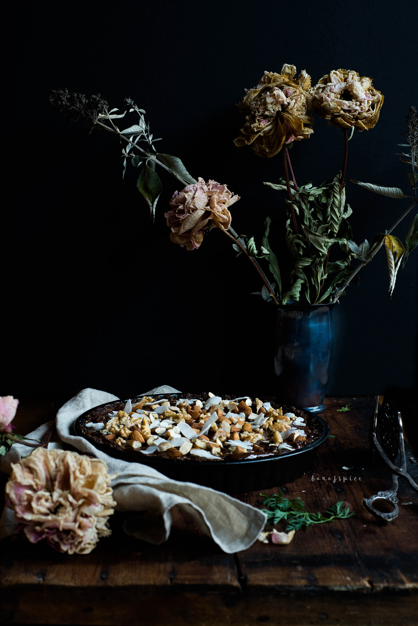 Chocolate Gajar Halwa Pie I Boxofspice