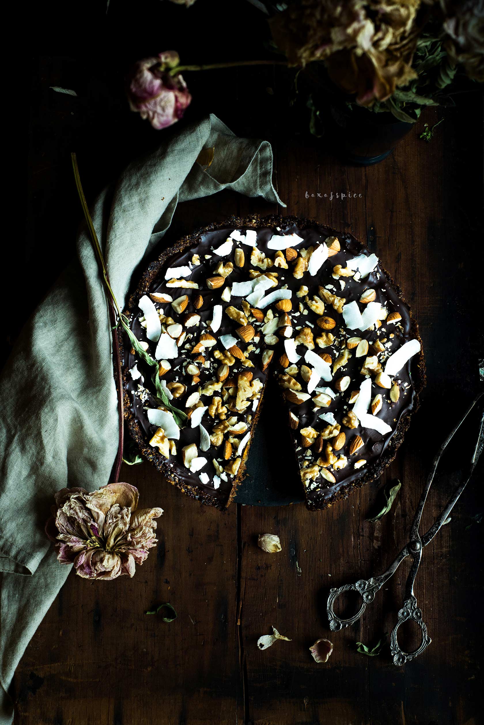 Chocolate Gajar Halwa Pie I Boxofspice