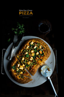 Matar/Peas and Paneer Pizza