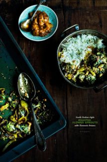South Indian Style Roasted Flower Sprouts