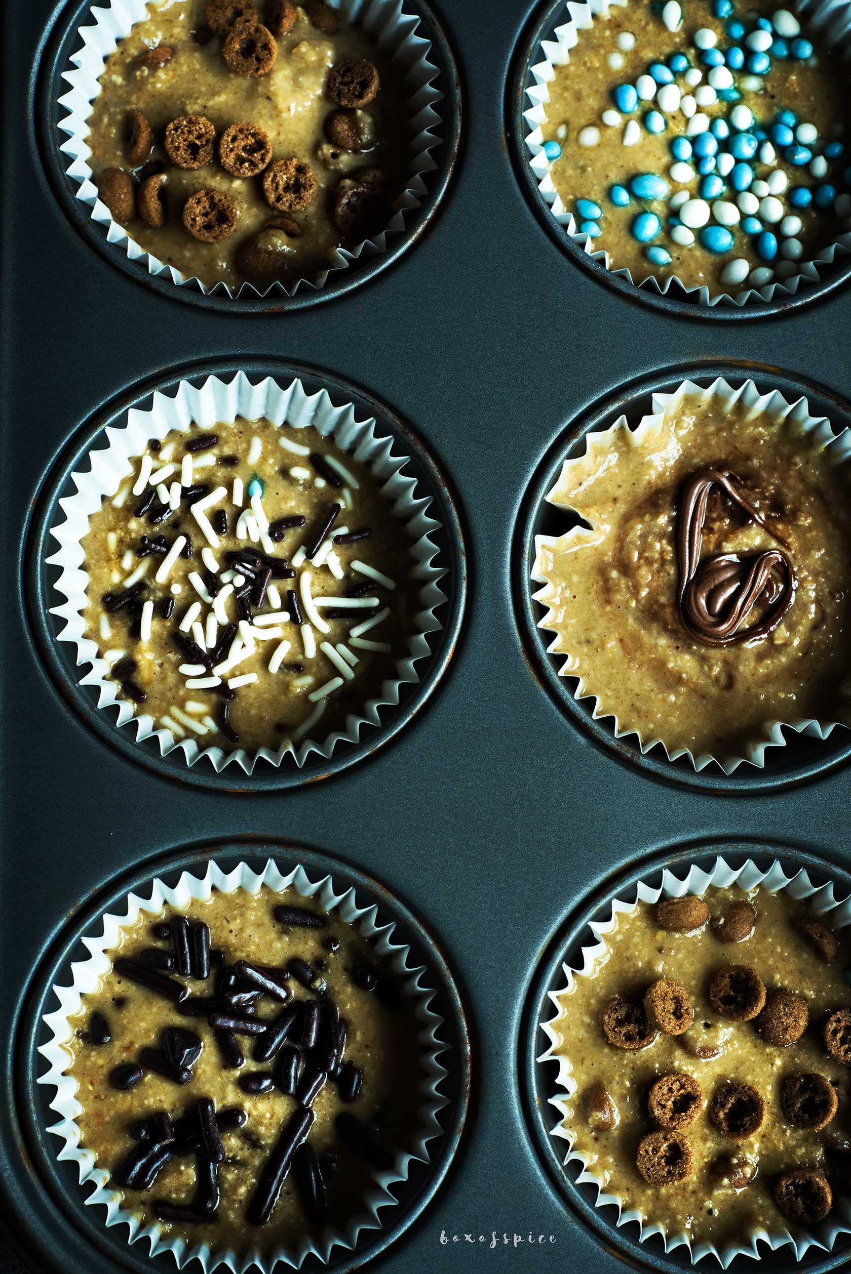 20 Minute Whole Wheat Banana Muffins I Boxofspice