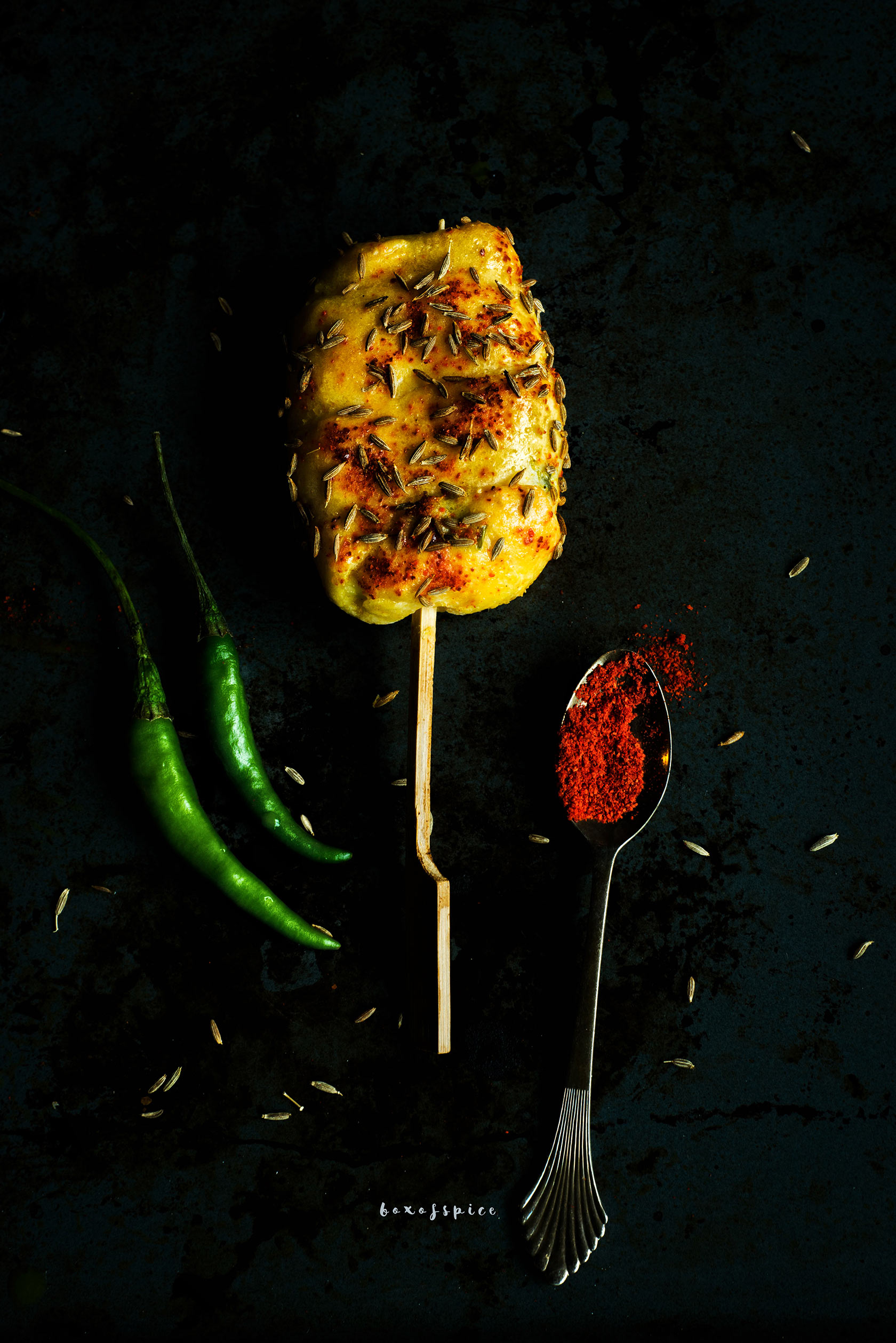 Polenta Paneer Corndogs I Boxofspice