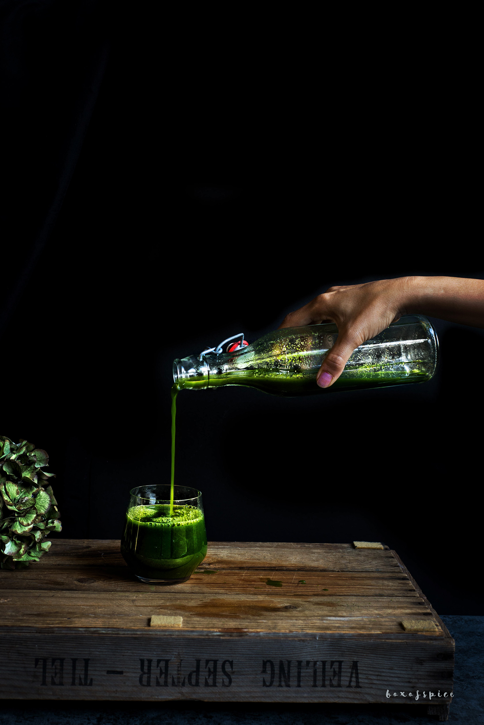 Energising Green Apple Spinach Juice I Boxofspice
