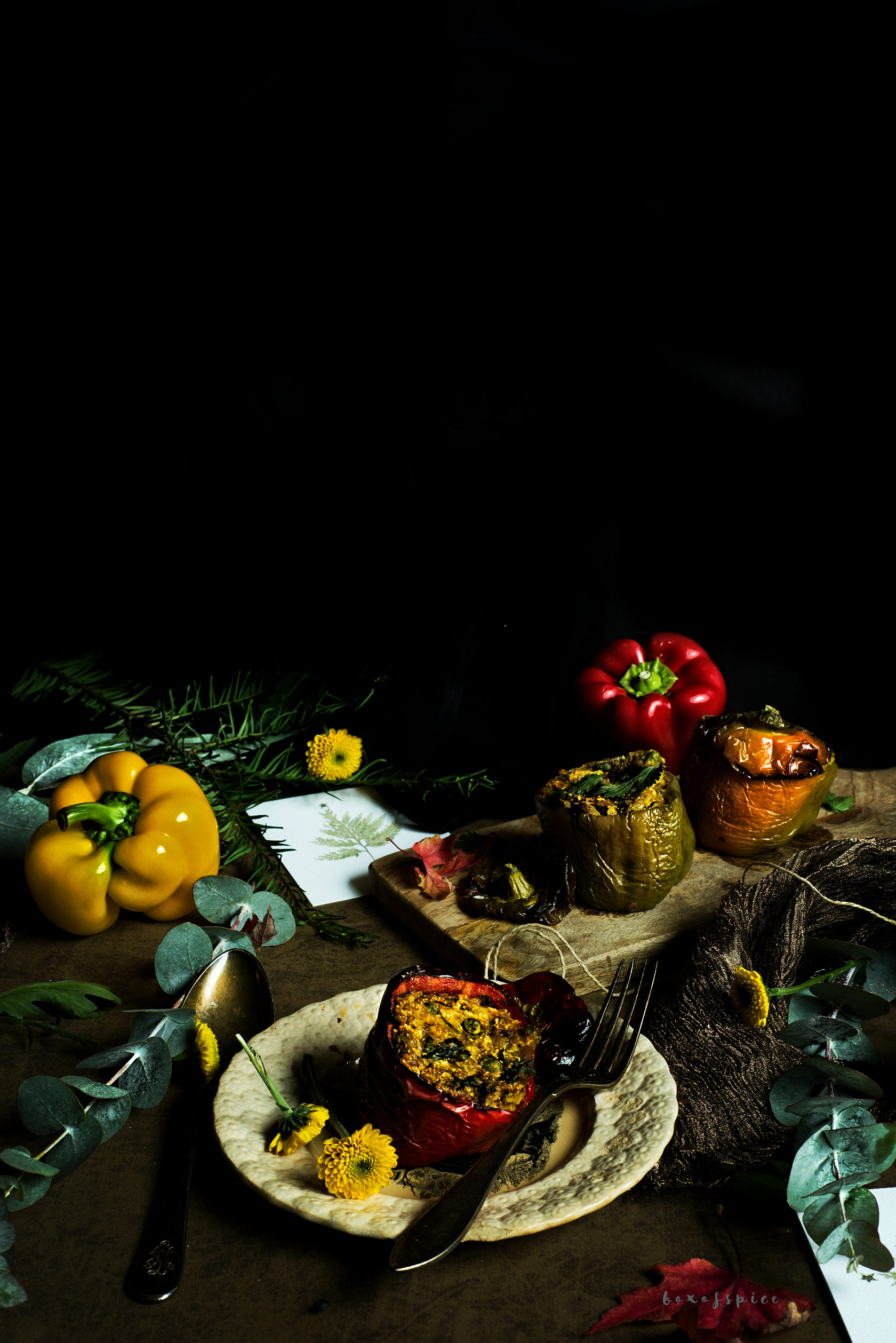 Spicy Stuffed Peppers with Paneer I Boxofspice