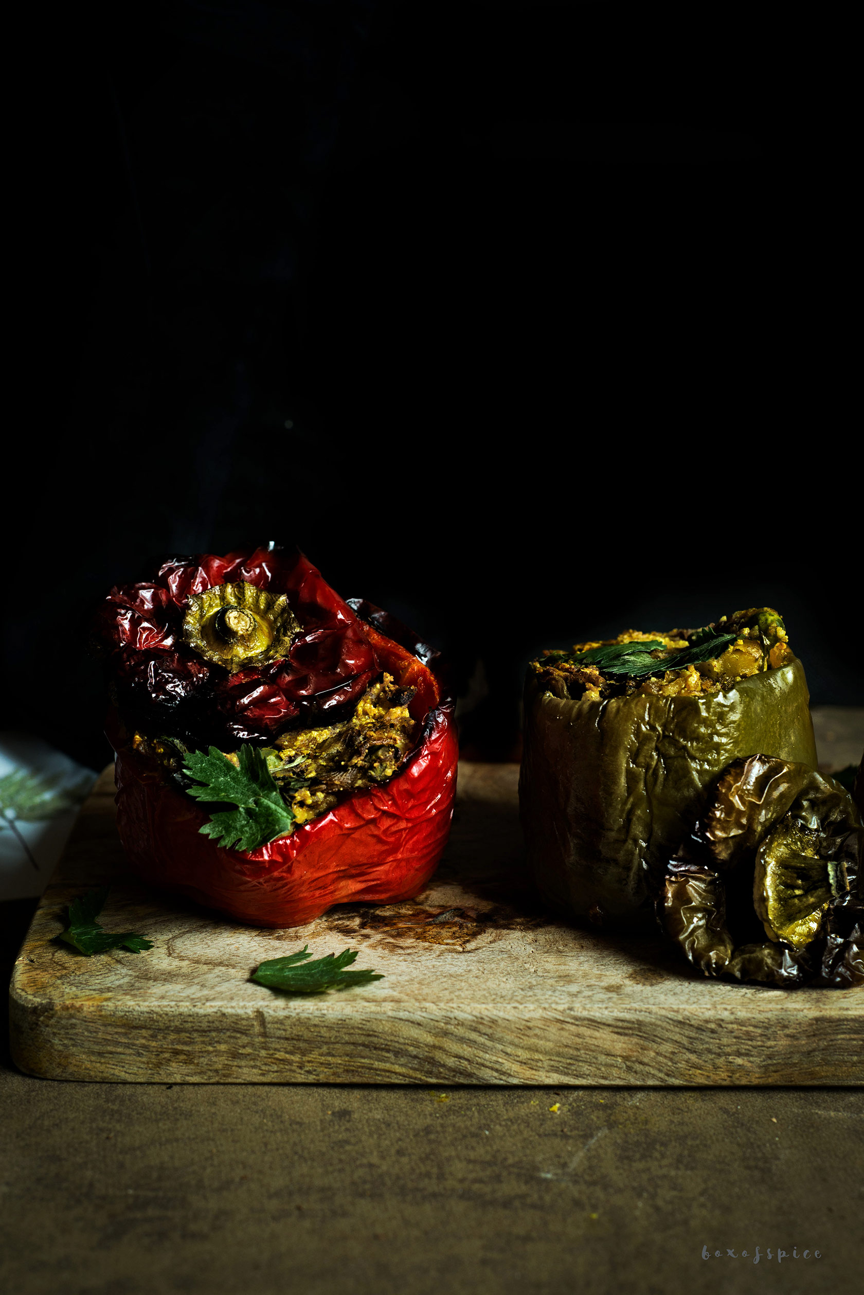 Spicy Stuffed Peppers with Paneer I Boxofspice