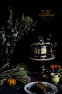 Brown Butter Pumpkin Chocolate Cake