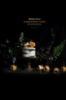 Malabar Coast Cardamom Cake with Rosewater Honey Buttercream