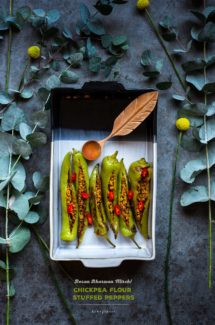 Besan Bharwan Mirch / Chickpea Flour Stuffed Peppers